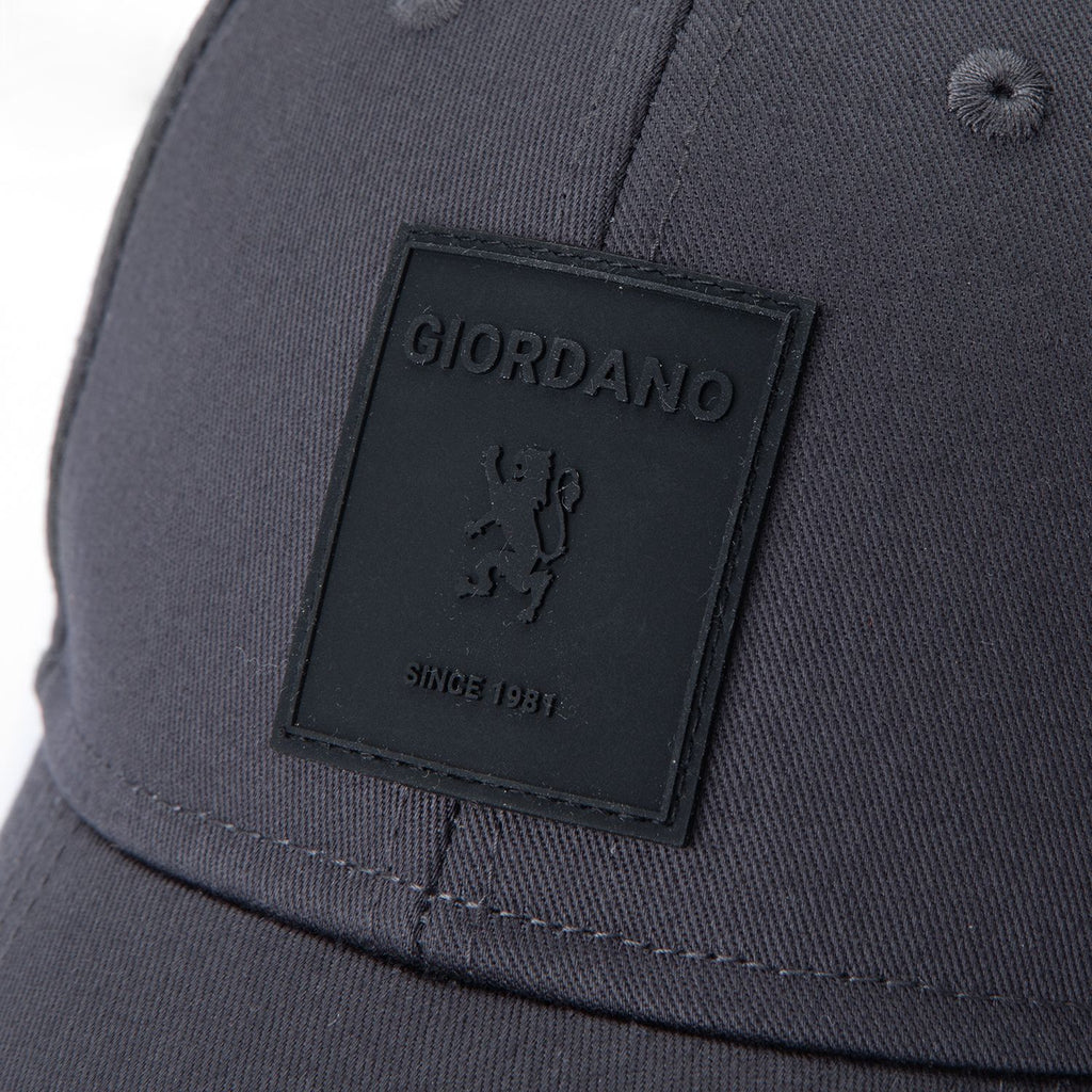 Unisex Cotton Rubber Badge Baseball Cap