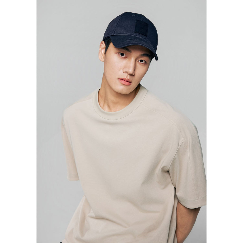 Unisex Cotton Rubber Badge Baseball Cap