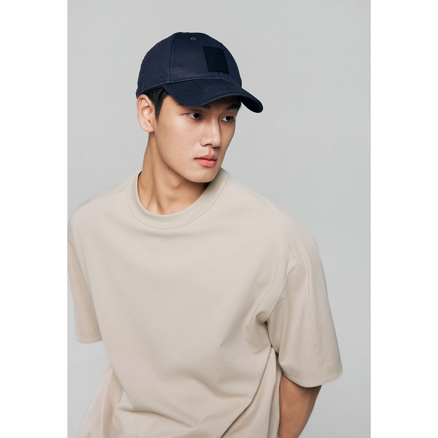 Unisex Cotton Rubber Badge Baseball Cap