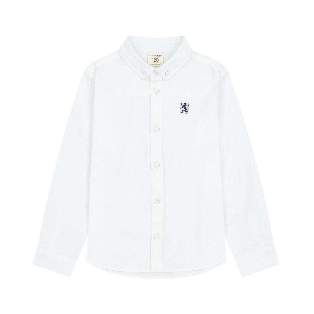 Giordano Junior Oxford Shirt-White