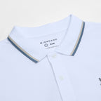 Men Slim Cotton Lycra Embroidered Polo