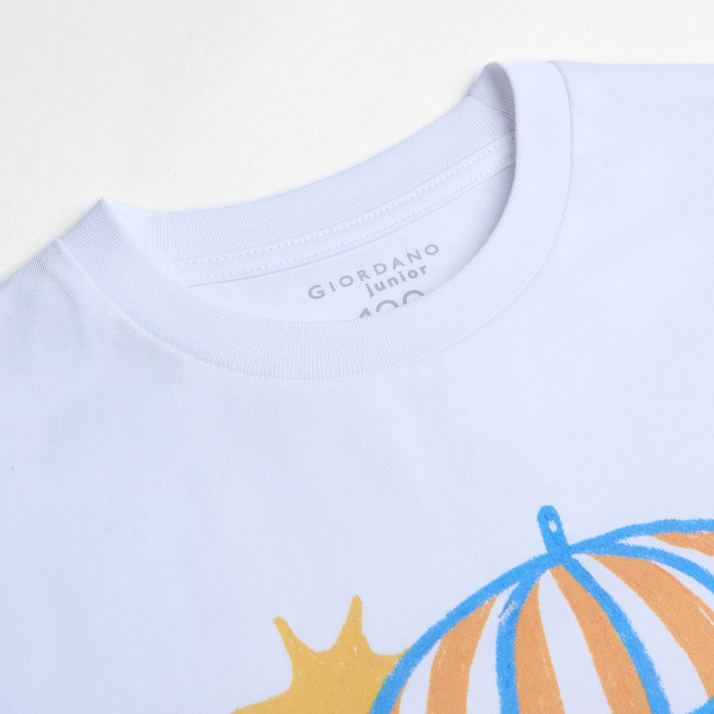 Kids' Beach Scene Relaxed Graphic Tee