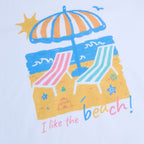 Kids' Beach Scene Relaxed Graphic Tee