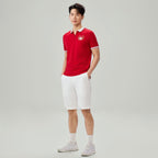 Men's Slim Peach Twill Elastic Shorts