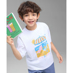 Kids' Beach Scene Relaxed Graphic Tee