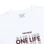 Men's Cotton Jersey Crew Neck Slim Fit Message Print Tee