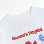 Kids Ocean's Playful Printed Cotton Tee