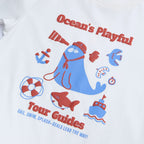 Kids Ocean's Playful Printed Cotton Tee