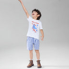 Kids Ocean's Playful Printed Cotton Tee