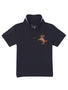 Giordano Kids' Embroidered Napoleon Polo-Black