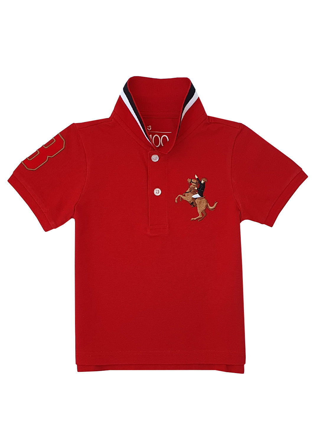 Kid's' Embroidered Napoleon Polo