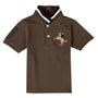Giordano Kids' Embroidered Napoleon Polo-Brown