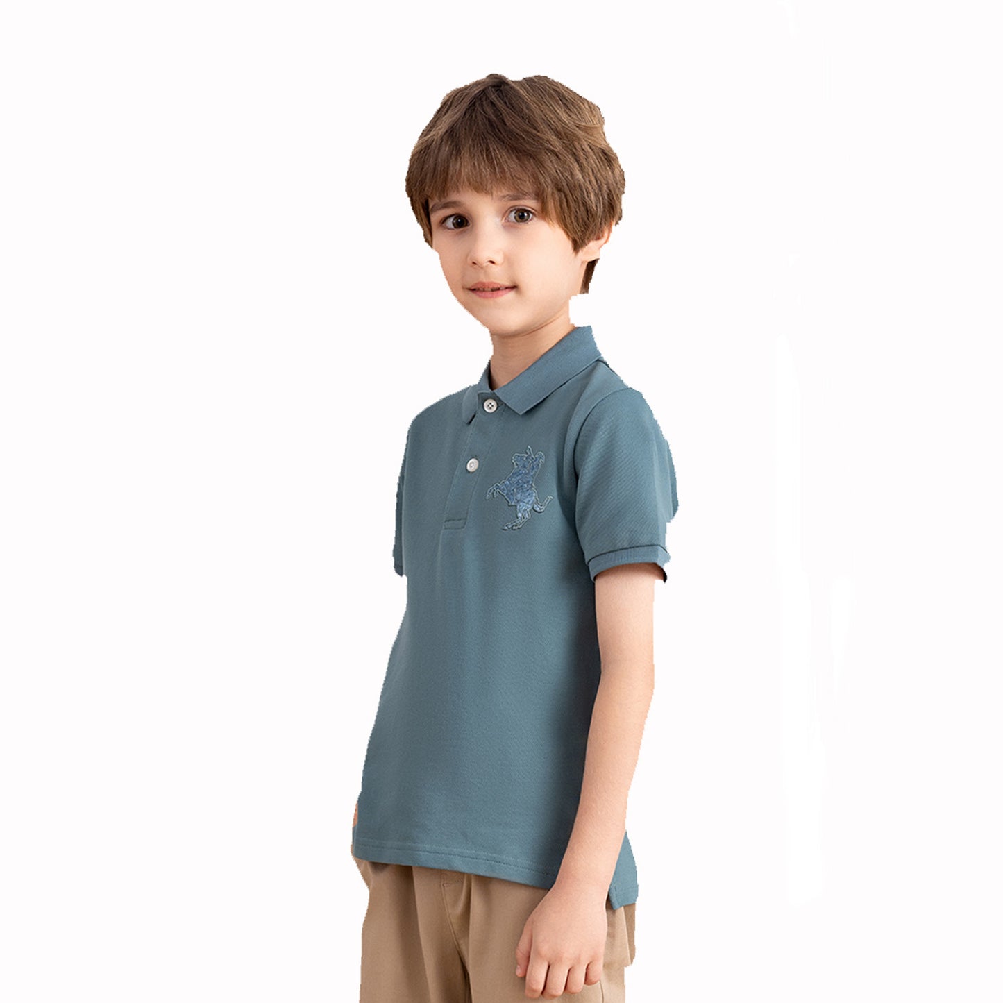 Kids' Embroidered Napoleon Polo