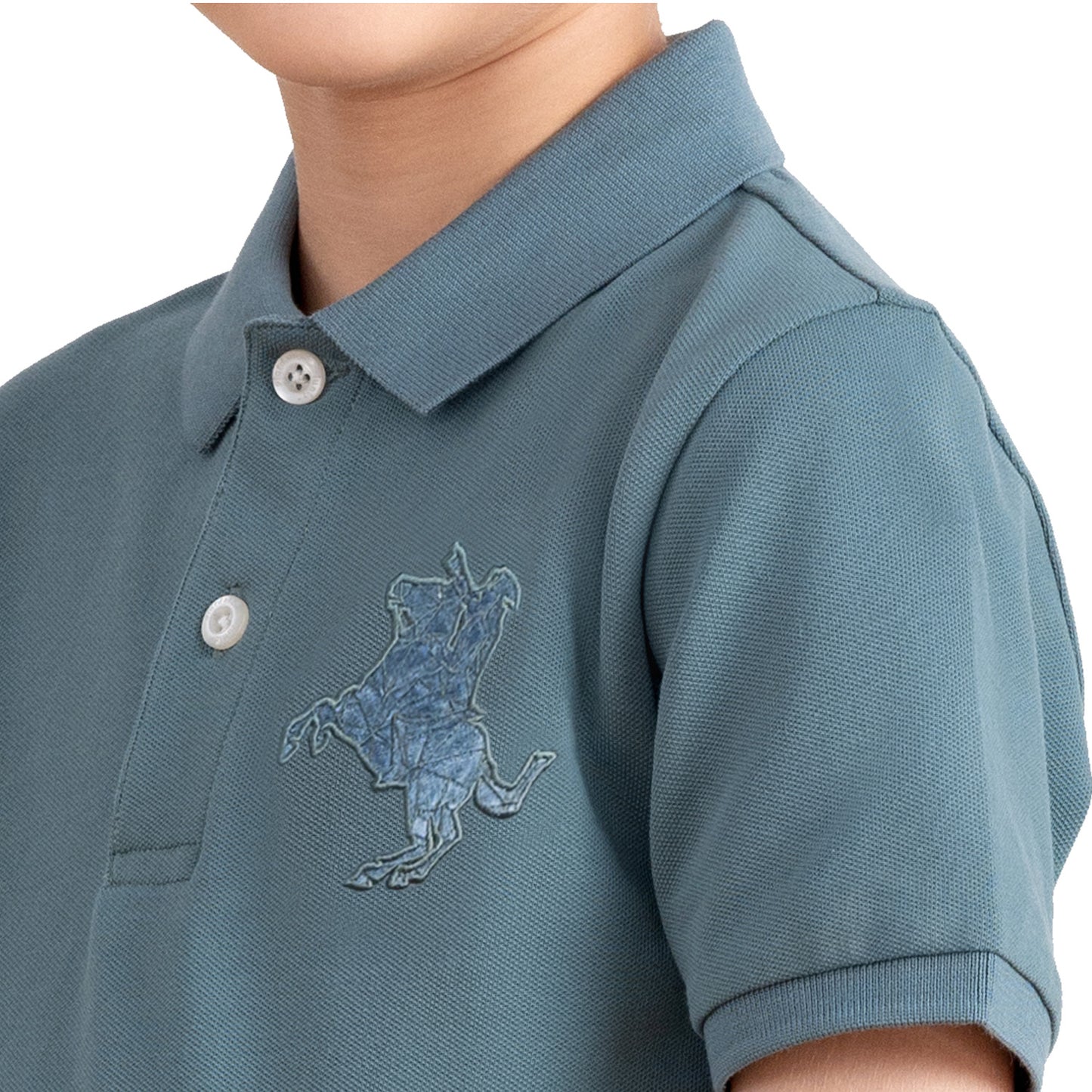 Kids' Embroidered Napoleon Polo
