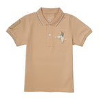 Giordano Kids' Embroidered Napoleon Polo-Brown