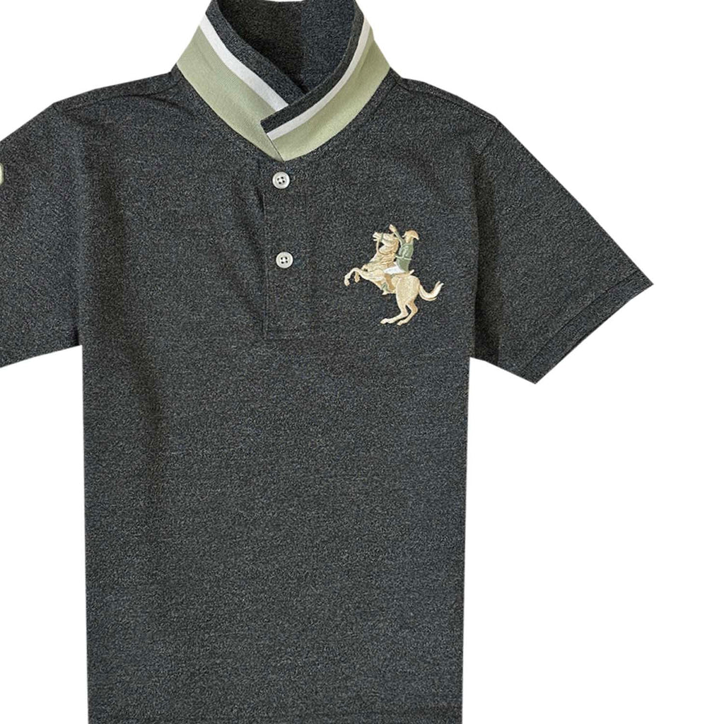 Kid's' Embroidered Napoleon Polo