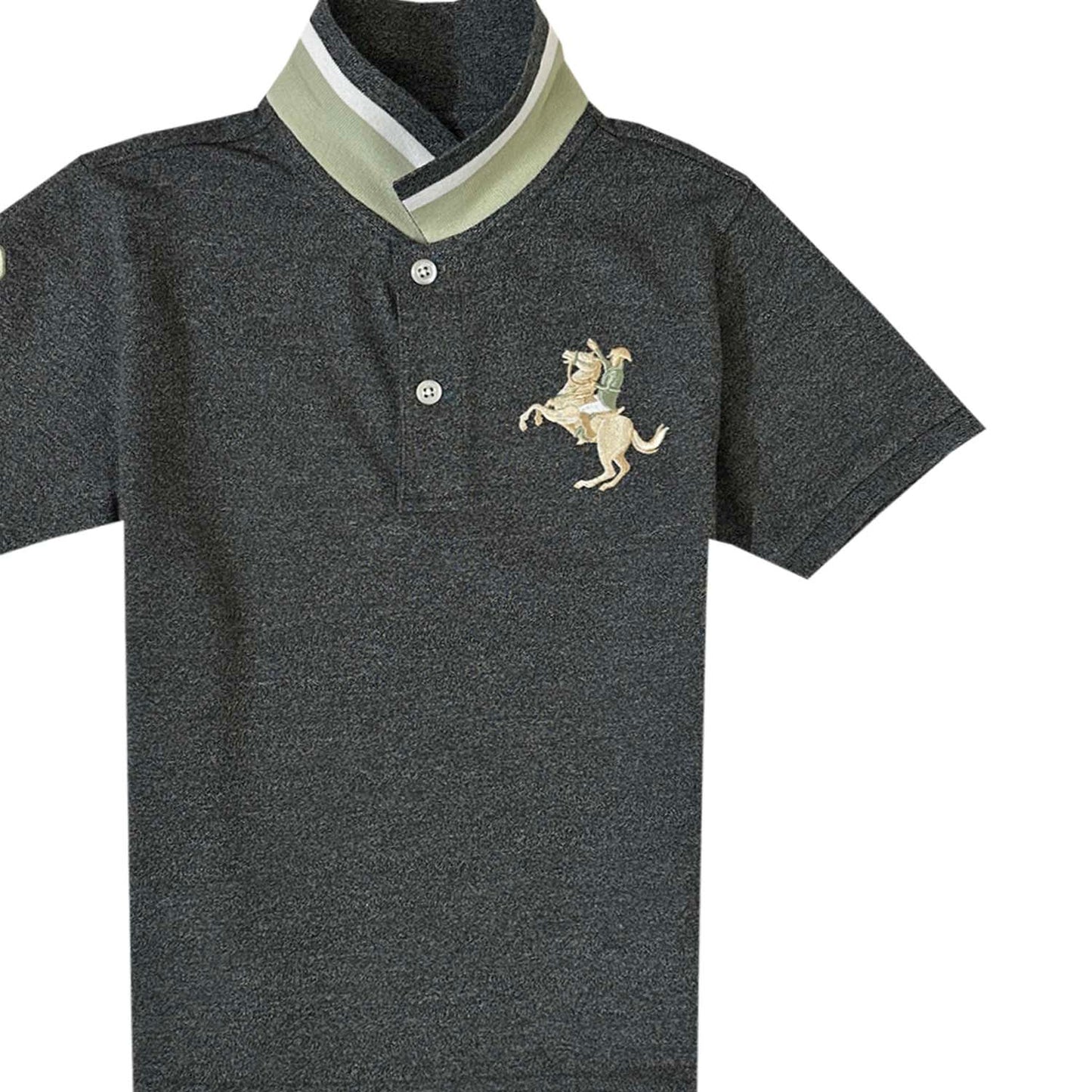Kids' Embroidered Napoleon Polo