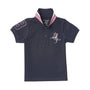 Giordano Kids' Embroidered Napoleon Polo-Black