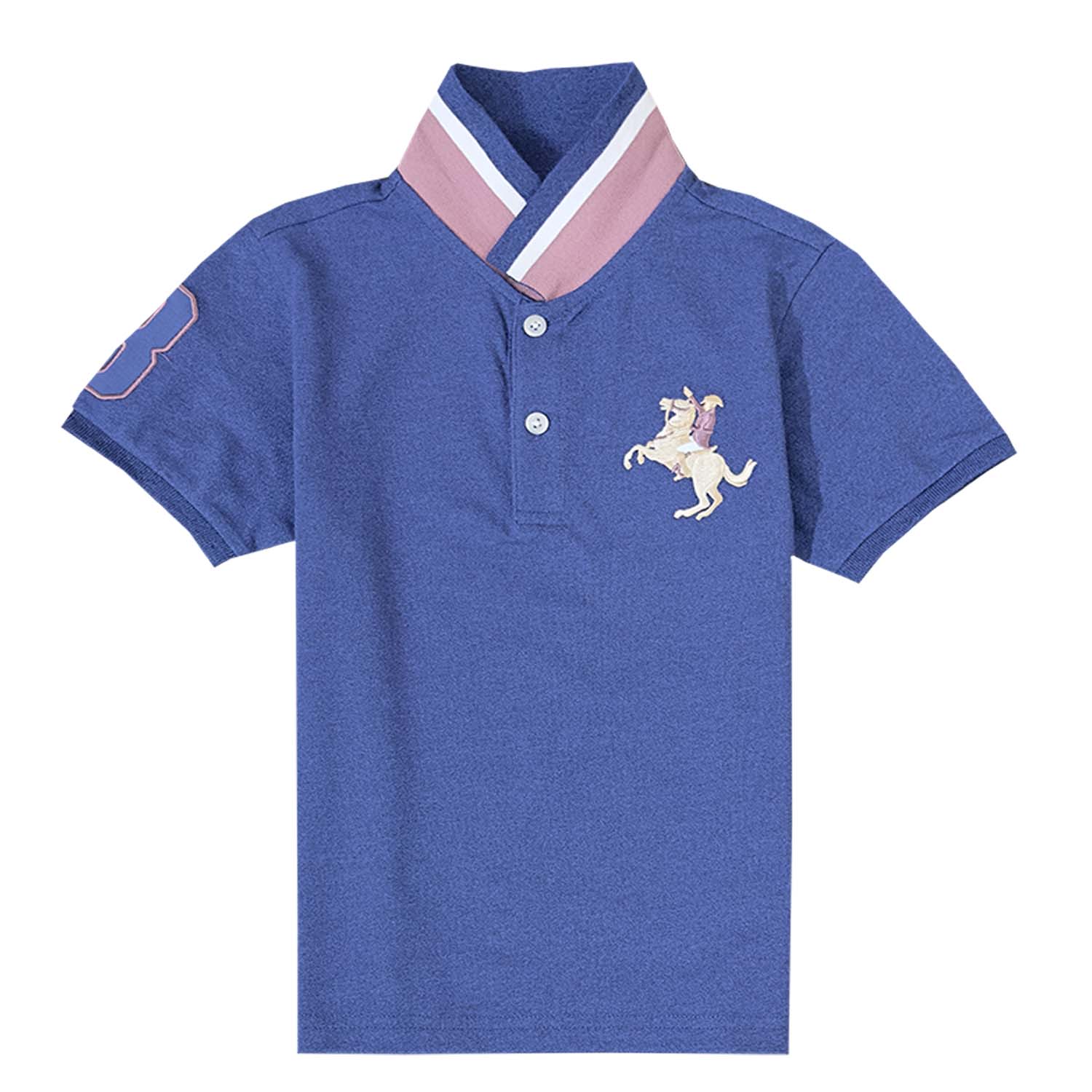 Kid's' Embroidered Napoleon Polo