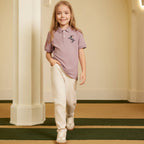 Giordano Kids' Embroidered Napoleon Polo-Purple