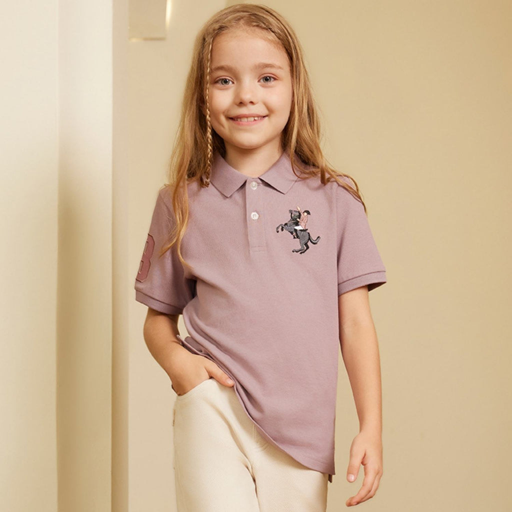 Kid's' Embroidered Napoleon Polo