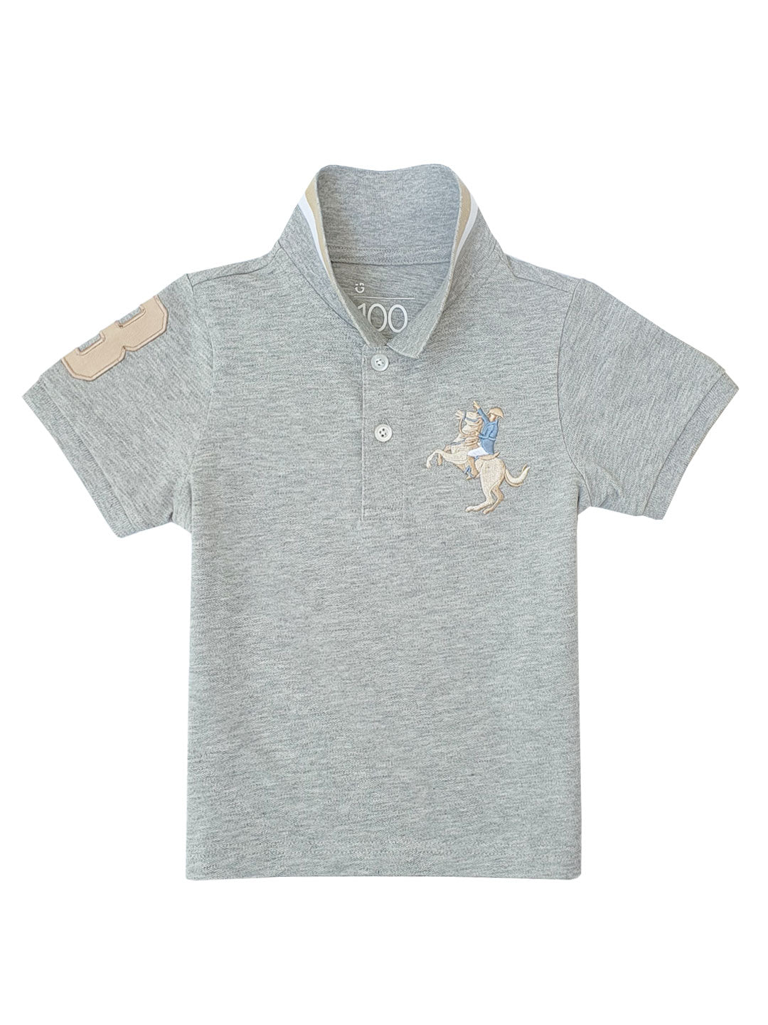 Kid's' Embroidered Napoleon Polo