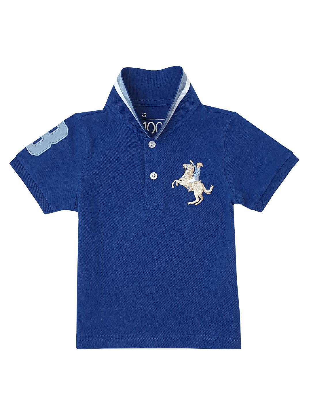 Kid's' Embroidered Napoleon Polo
