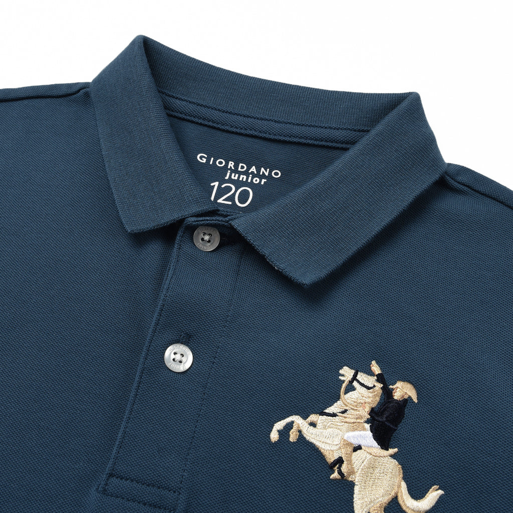 Kid's' Embroidered Napoleon Polo