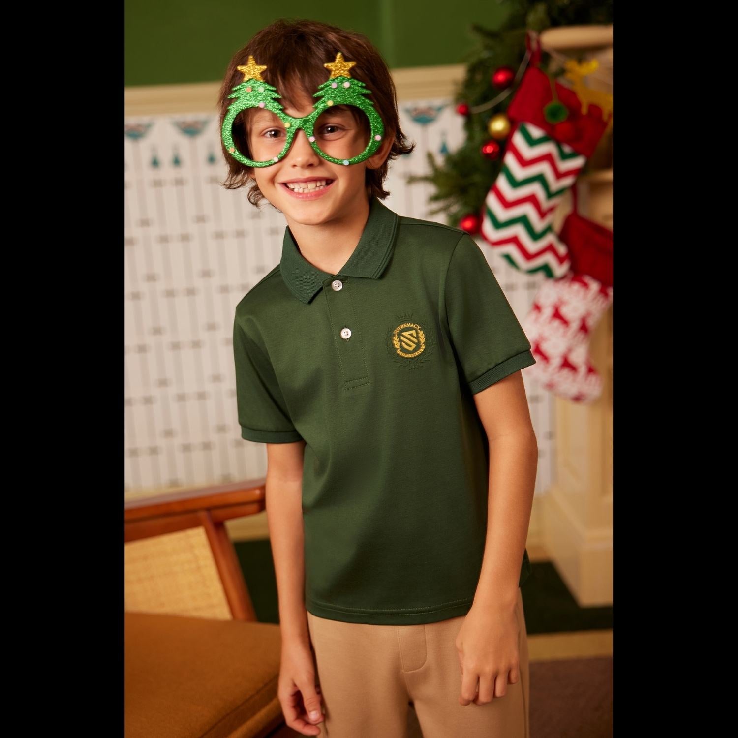 Junior Liquid Touch Short Sleeve Embroidery Polo