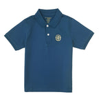 Giordano Junior Liquid Touch Short Sleeve Embroidery Polo-Blue