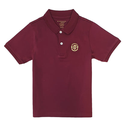 Giordano Junior Liquid Touch Short Sleeve Embroidery Polo-Red
