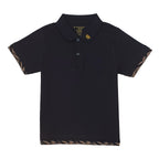 Giordano Junior Liquid Touch Short Sleeve Embroidery Polo-Black