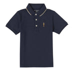 Giordano Kids' Classic Cotton Polo Shirt | Slim Fit, Soft & Breathable-Blue