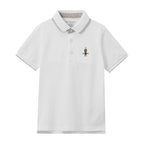 Giordano Kids' Classic Cotton Polo Shirt | Slim Fit, Soft & Breathable-White
