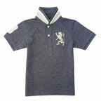 Giordano Junior Embroidery Short Sleeve Bold Polo-Grey