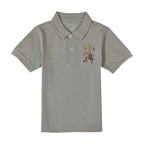 Giordano Junior Embroidery Short Sleeve Bold Polo-Grey