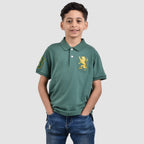 Giordano Junior Embroidery Short Sleeve Bold Polo-Green