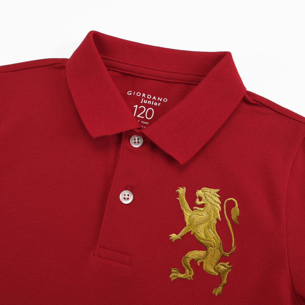 Junior Embroidery Short Sleeve Bold Polo
