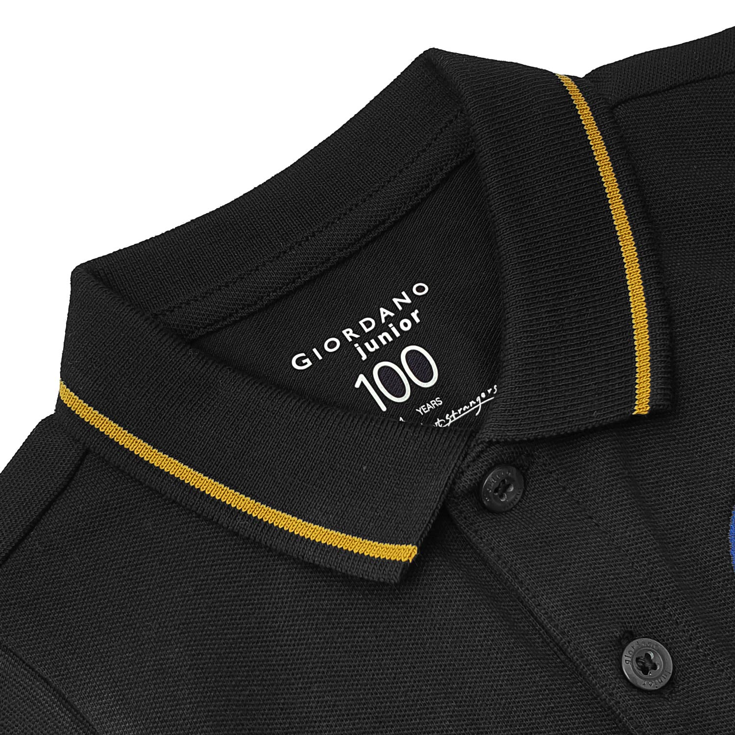 Junior Print Solid Polo