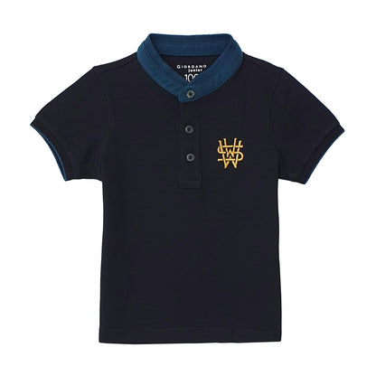 Giordano Junior Print Solid Polo-Black