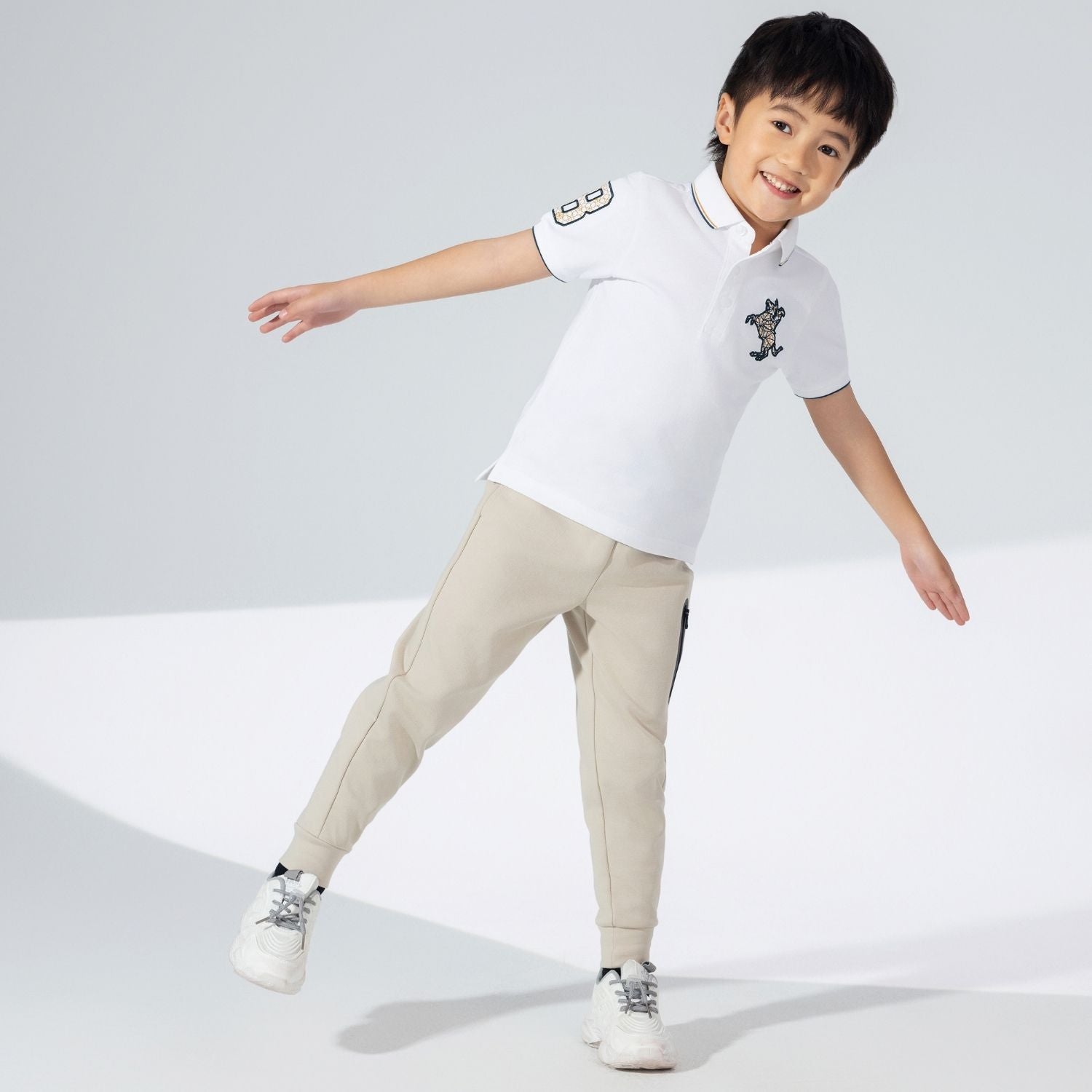 Kids' Napoleon Polo: Classic Piqué, Bold Embroidery, All-Day Comfort