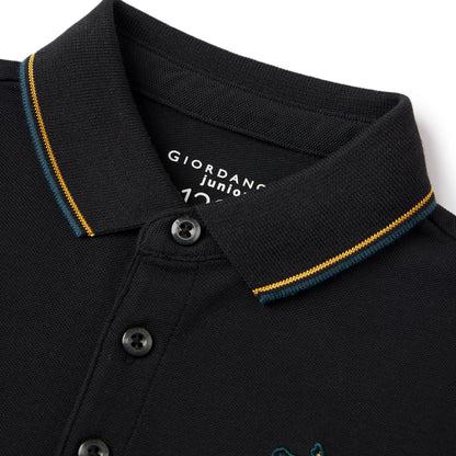 Kids' Napoleon Polo: Classic Piqué, Bold Embroidery, All-Day Comfort