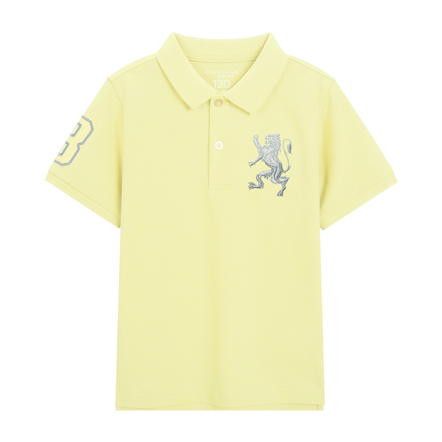 Kids' Lion Polo: 3D Embroidery, Comfort Piqué, Classic Style