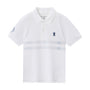Giordano Kids Thematic Bold Polo: Slim Fit, Bold Embroidery, Everyday Style-White