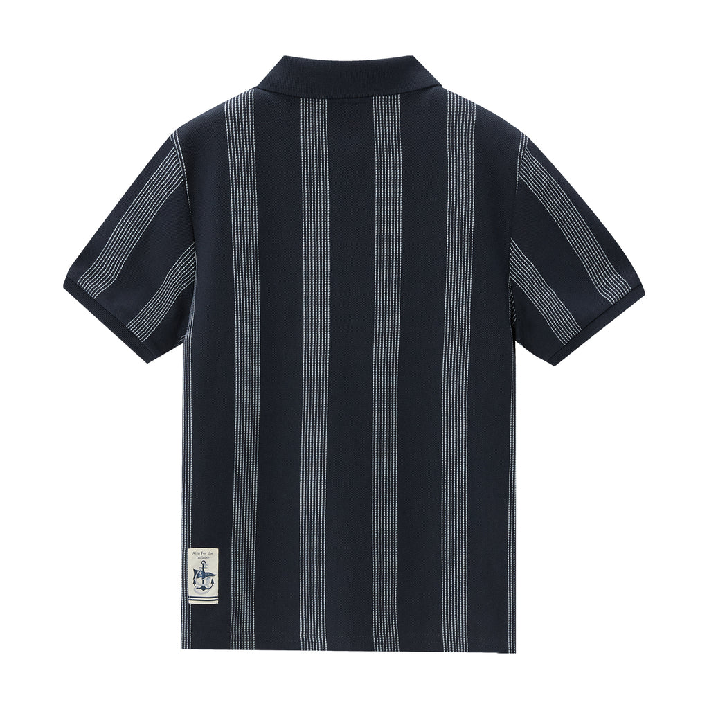 Kids Thematic Bold Polo: Slim Fit, Bold Embroidery, Everyday Style