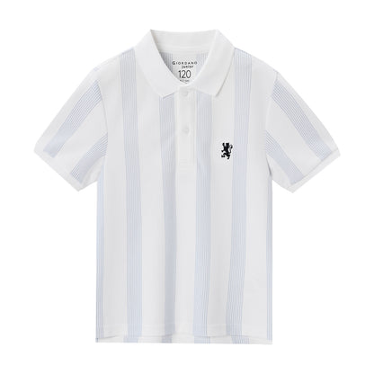 Giordano Kids Thematic Bold Polo: Slim Fit, Bold Embroidery, Everyday Style-Multicolor