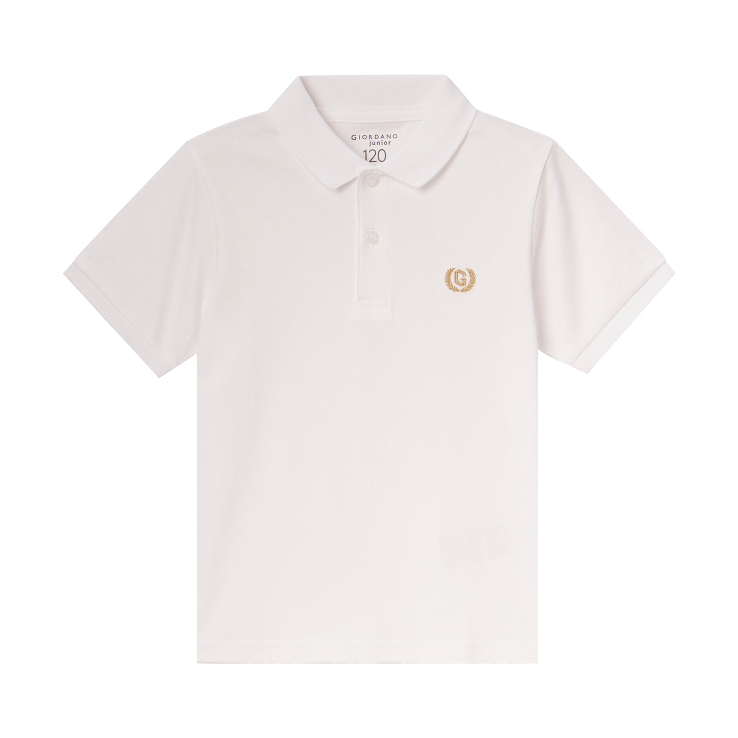 Giordano Junior Cotton Interlock Liquid Touch Polo-White
