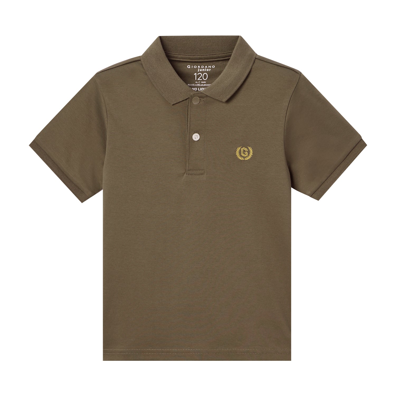 Giordano Junior Cotton Interlock Liquid Touch Polo-Green