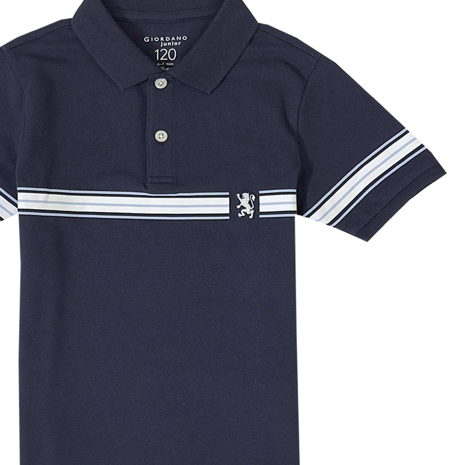Kids' Lion Crest Polo: Slim Fit, Classic Style, Bold Detailing