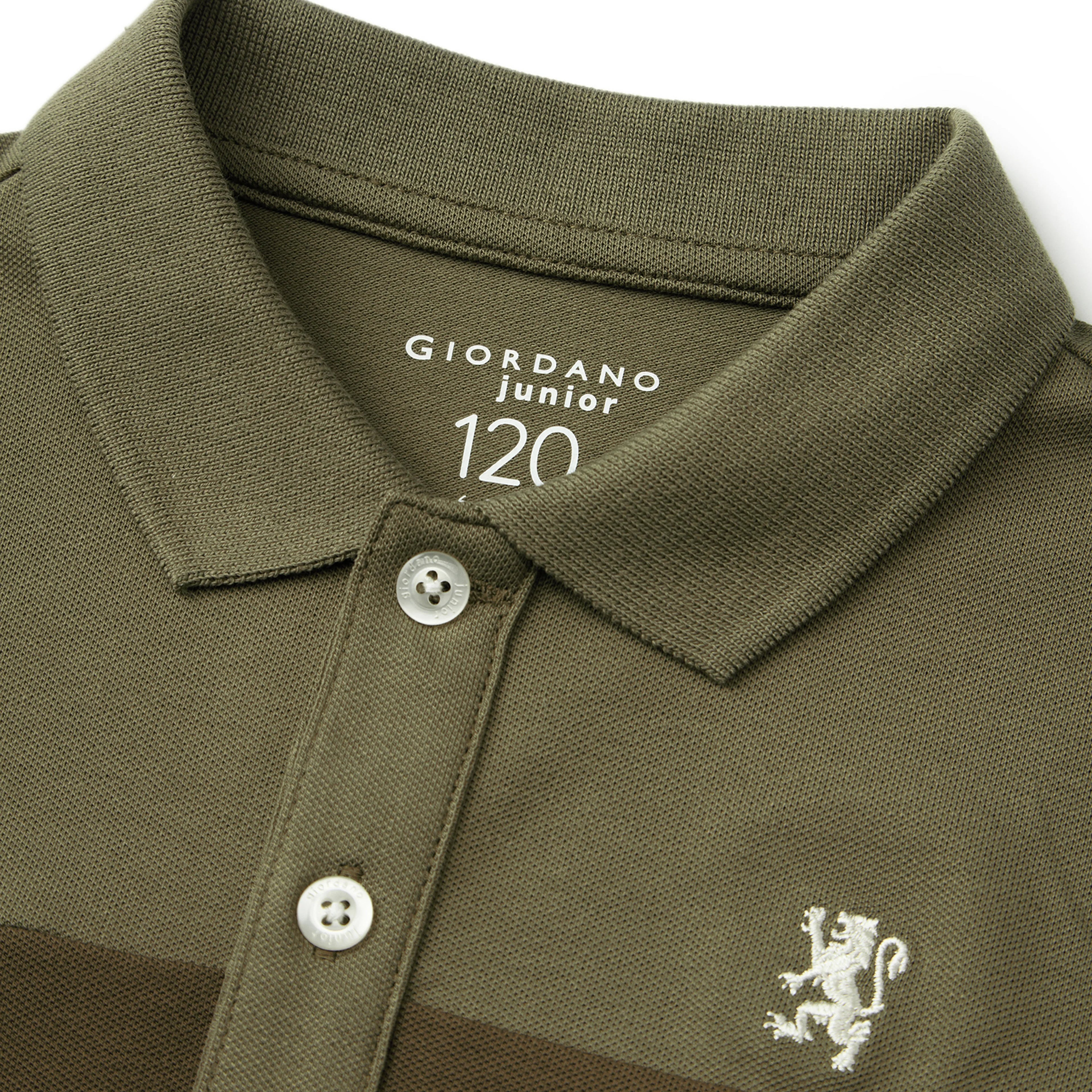 TEST Kids' Lion Crest Polo: Slim Fit, Classic Style, Bold Detailing